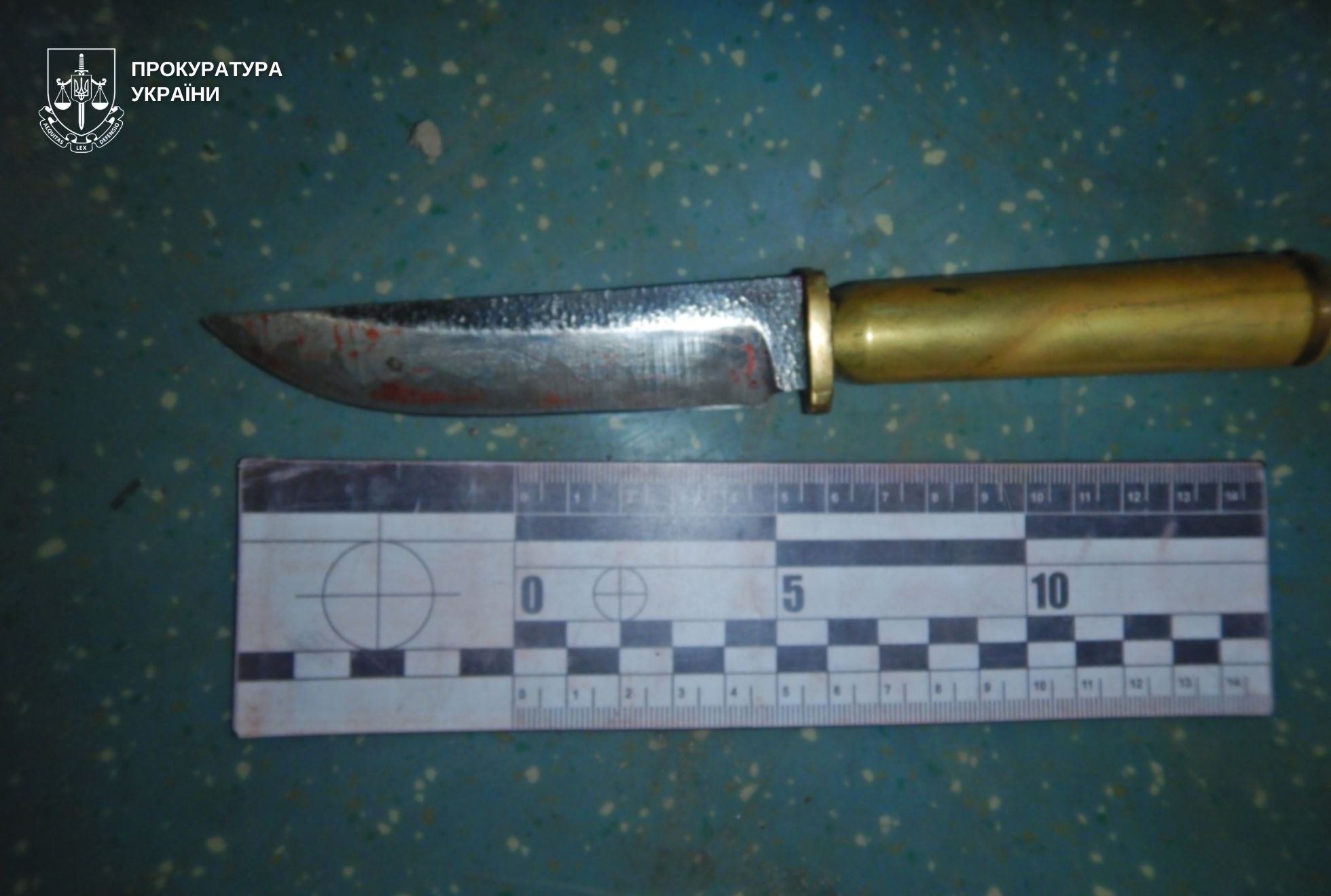 фото: ніж з місця злочину
