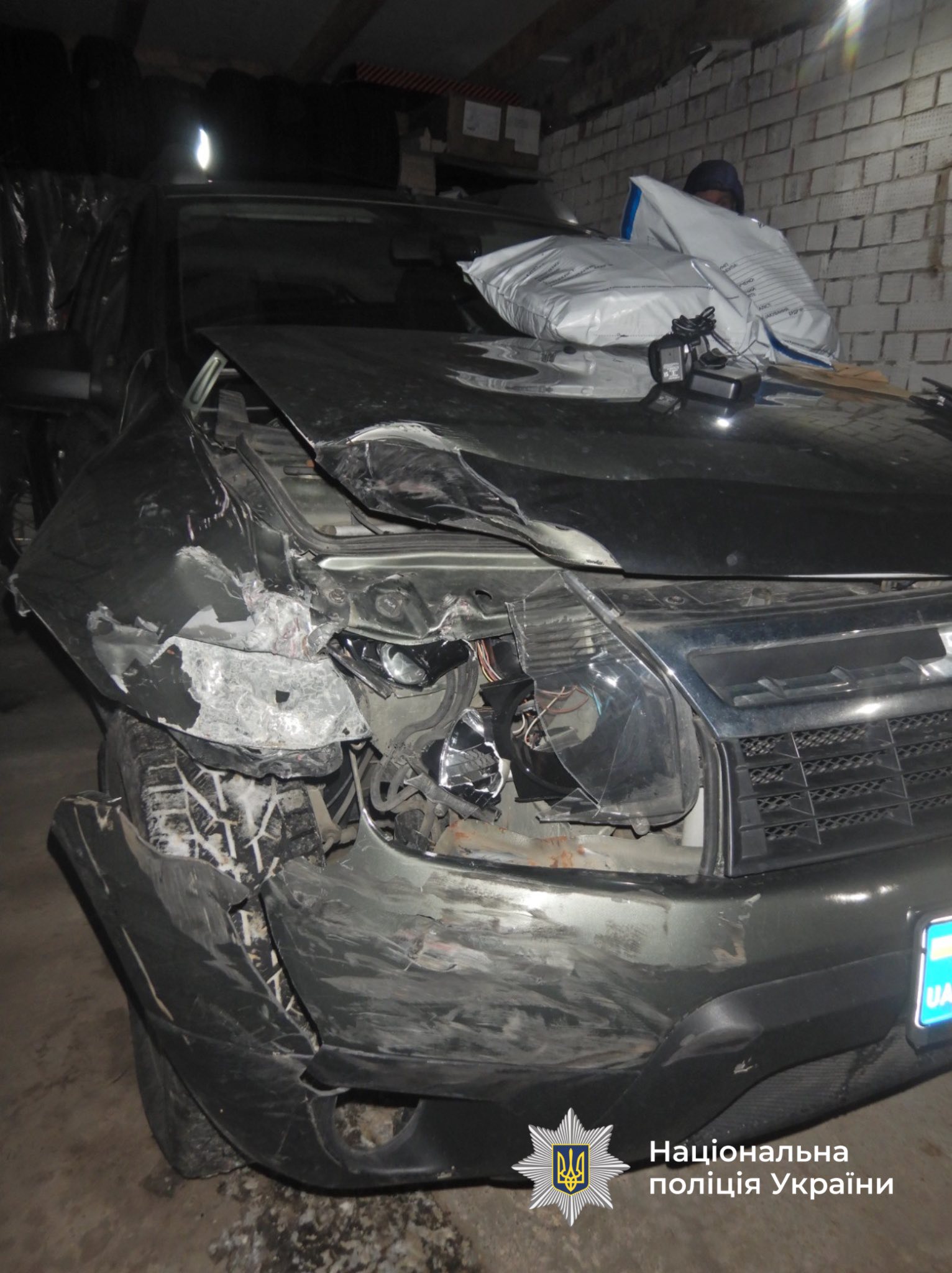 фото: з місця аварії