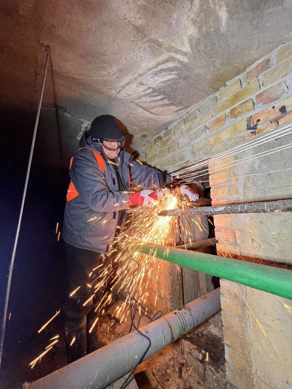 Фото з місця робіт